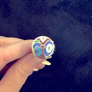 🤍cute 90’s vibe silver ring stainless steel